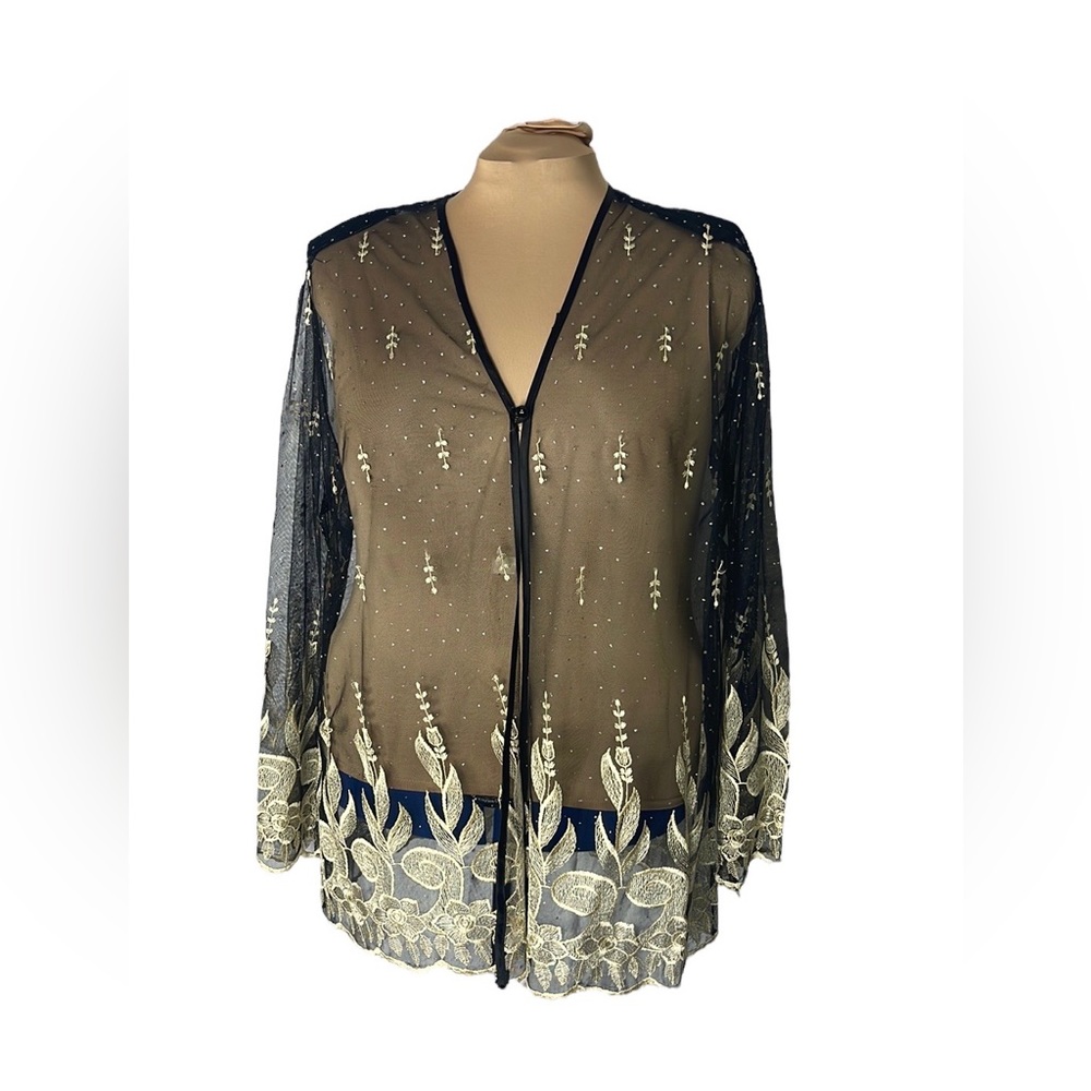 Sheer formal over jacket size 3x